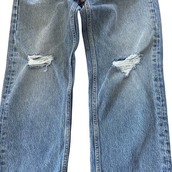 Re/Done Originals 70’s Ultra Stovepipe Jean Light Destroyed 15 Wash - Picture 7 of 11